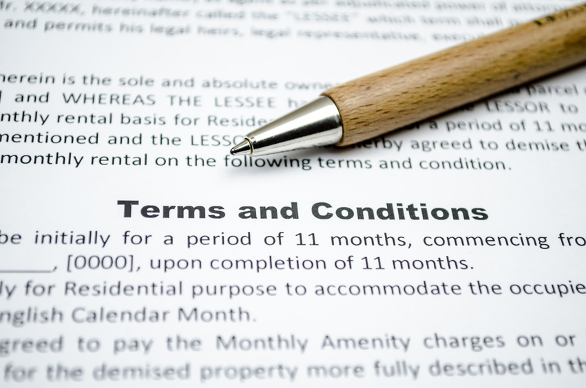 Standard terms and conditions of business